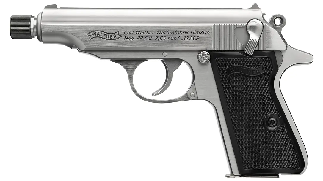 The suppressor-ready Walther PP SD.