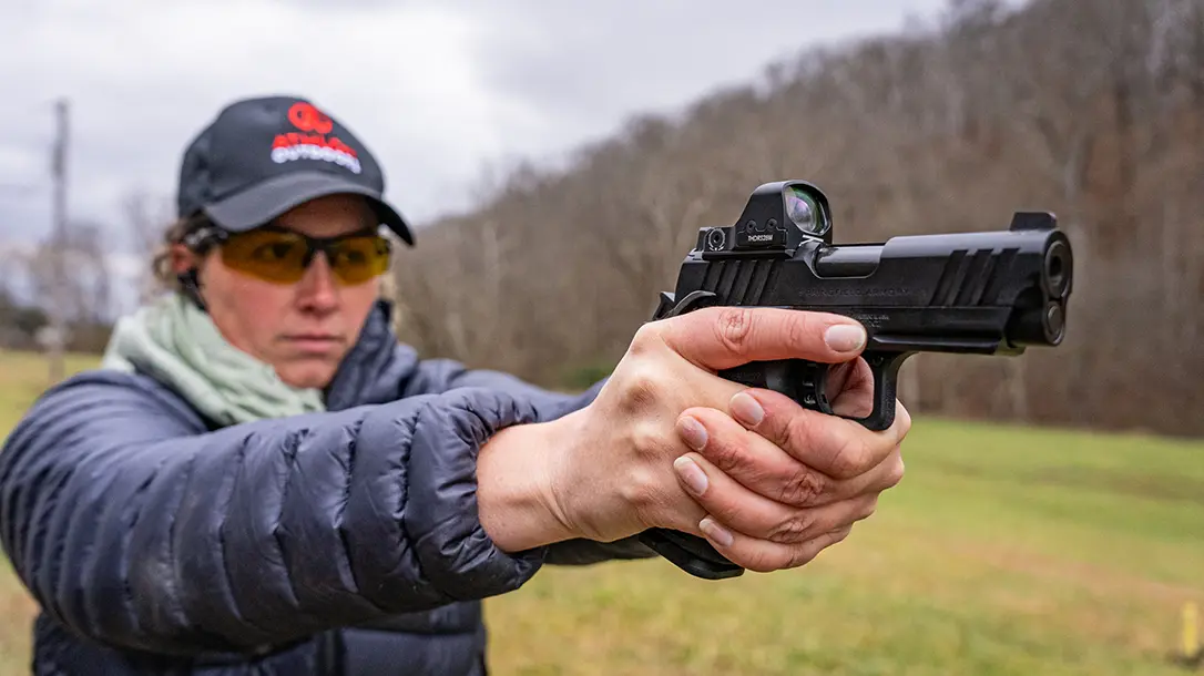 Shooting Springfield Prodigy Compacts.