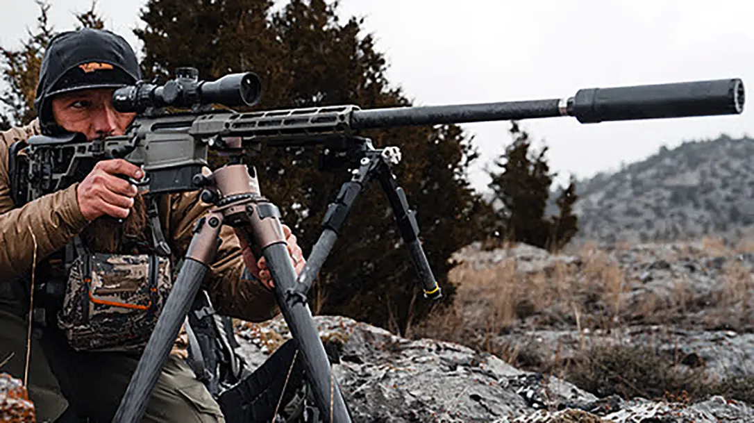 Shooting the SIG Cross Sawtooth rifle.