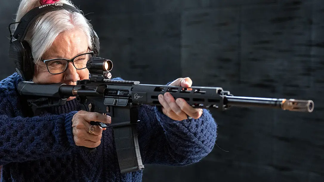 Shooting the SIG M400 Rose.