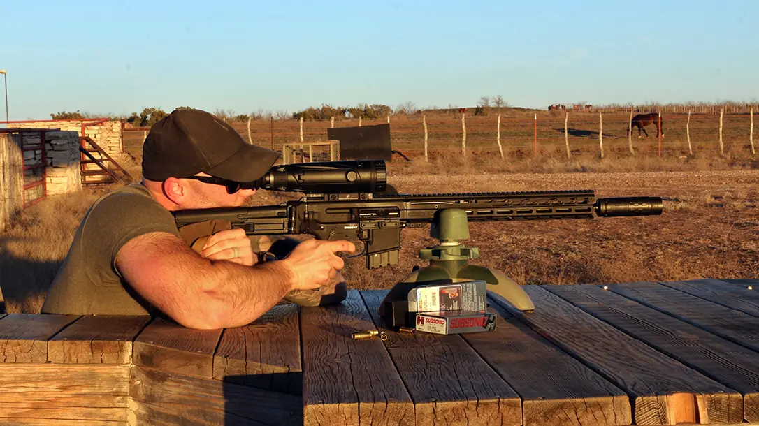 Testing the Hornady .338 ARC cartridge.