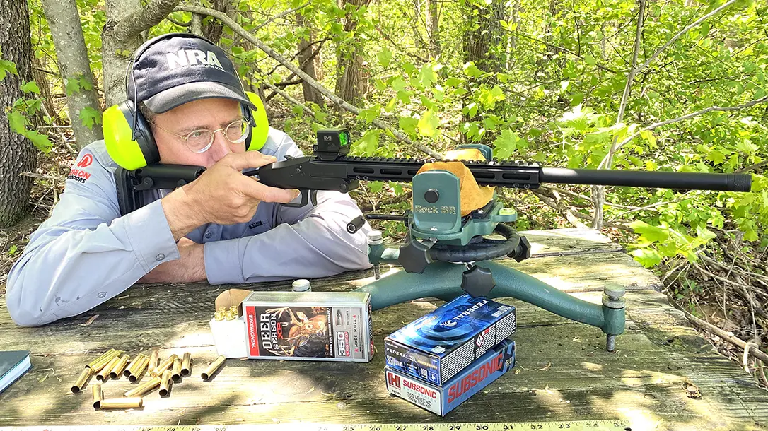 shooting the Chiappa Big Badger Folding Rifle