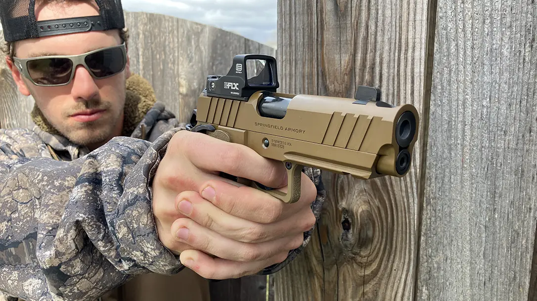 The Springfield DS Prodigy Comp: Double-Stack 1911 in Coyote.