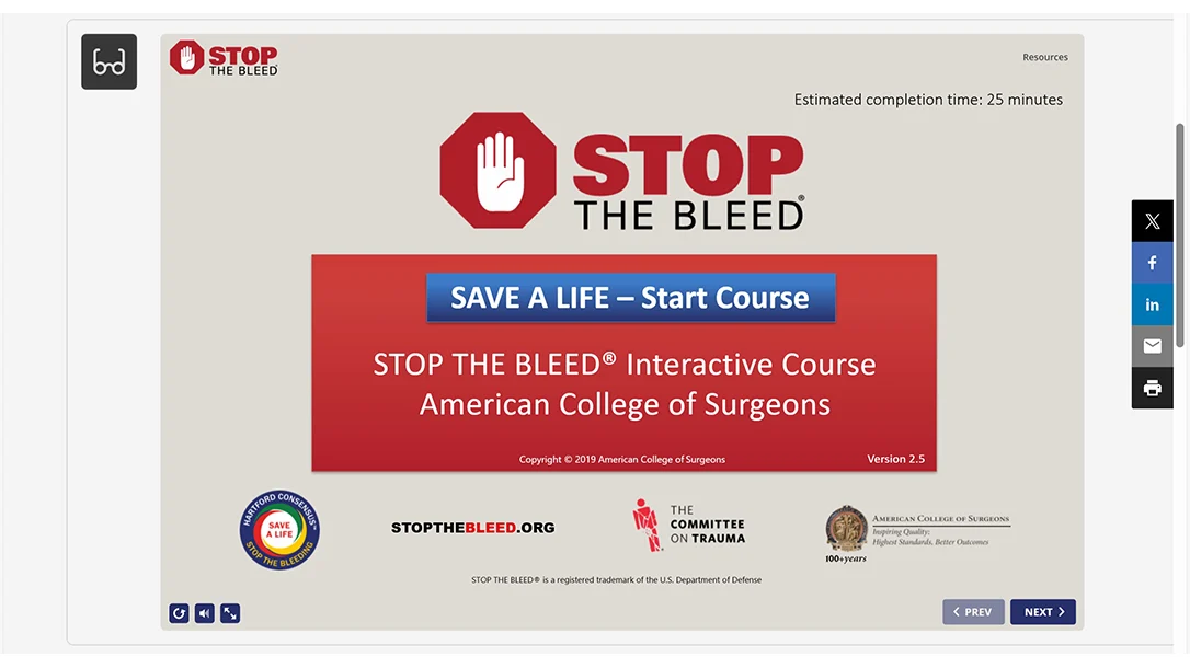 Stop the Bleed: Online Training Course Every Shooter Should Take.