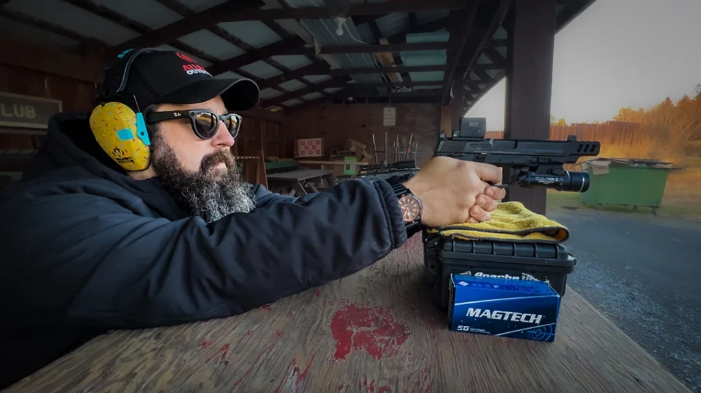 Shooting From a Bench: Remove Distractions and Focus on the Trigger.