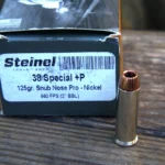 Steinel .38 Special +P Snub Nose Pro Hollow-Point Ammunition.