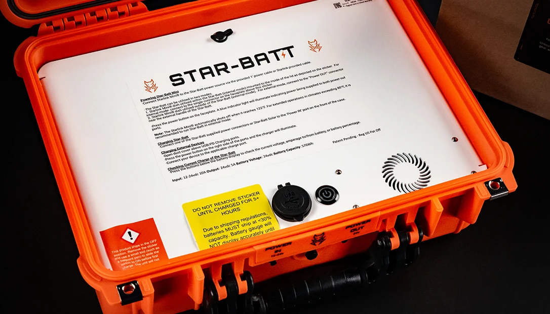 Close-up of Star Batt portable unit