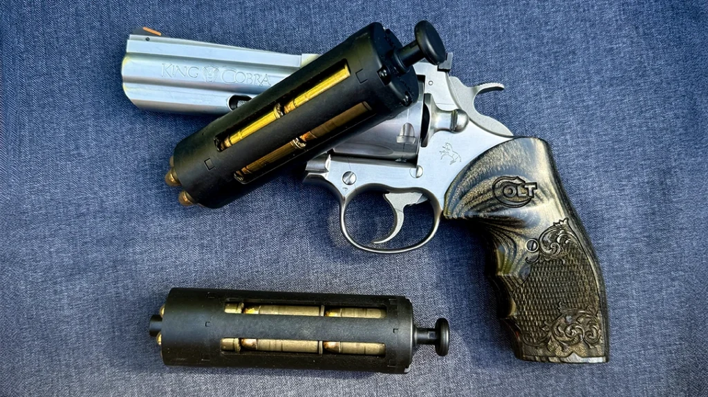 High-Capacity Revolver Speed Loader from Rev Industries.