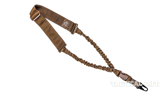 Brown Coyote Tactical 1 One Single Point Bungee Rifle Gun Sling w/ QD Buckle Tan