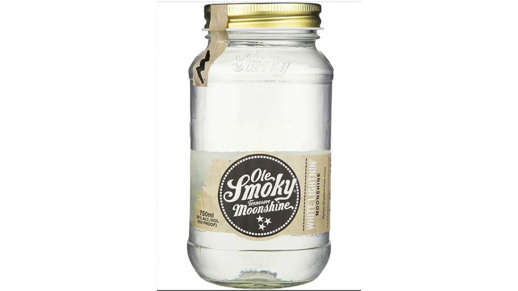 Ole Smoky moonshine comes as White Lightnin'. 