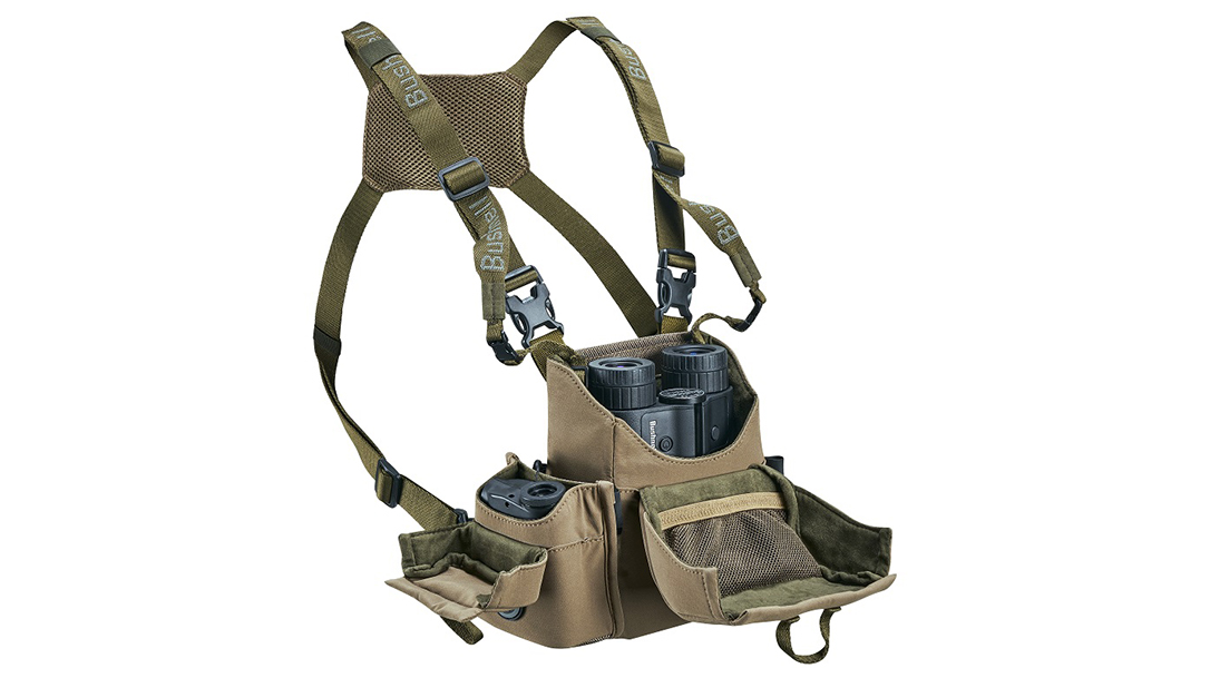 The Bushnell Vault Bino Harness System keeps your optics at the ready.