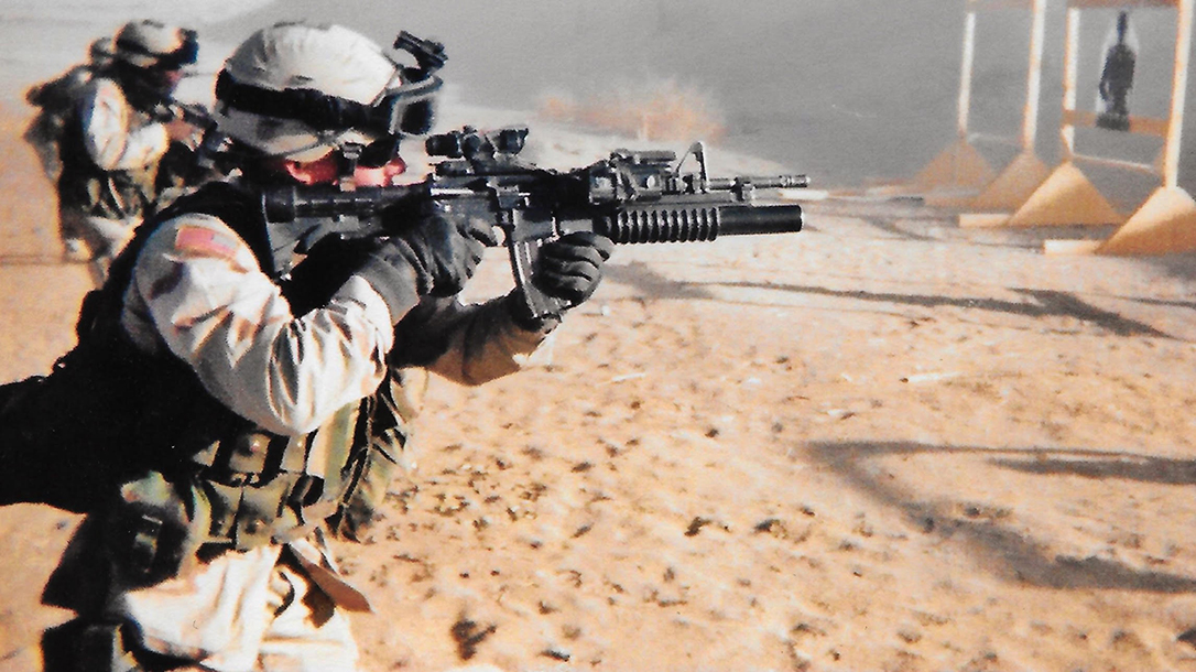 Shane Magnussen, owner of Scorpion 6,  serving in the US Army.