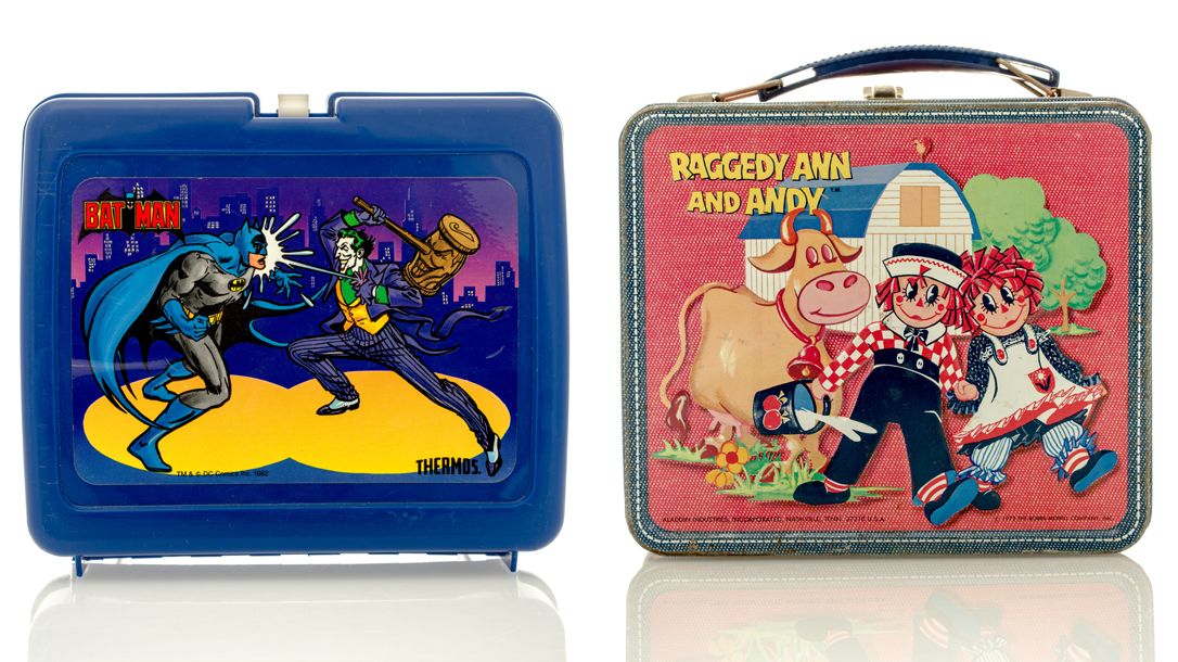 Vintage metal lunch boxes are worth money!