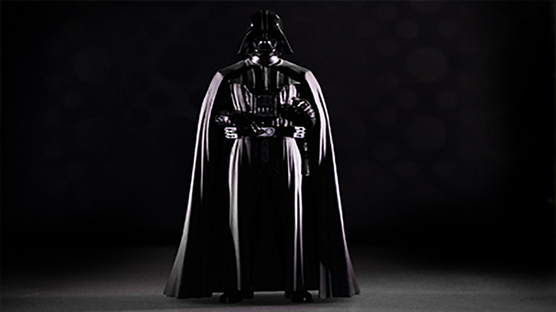 Darth Vader is an imposing figure on the dark side.