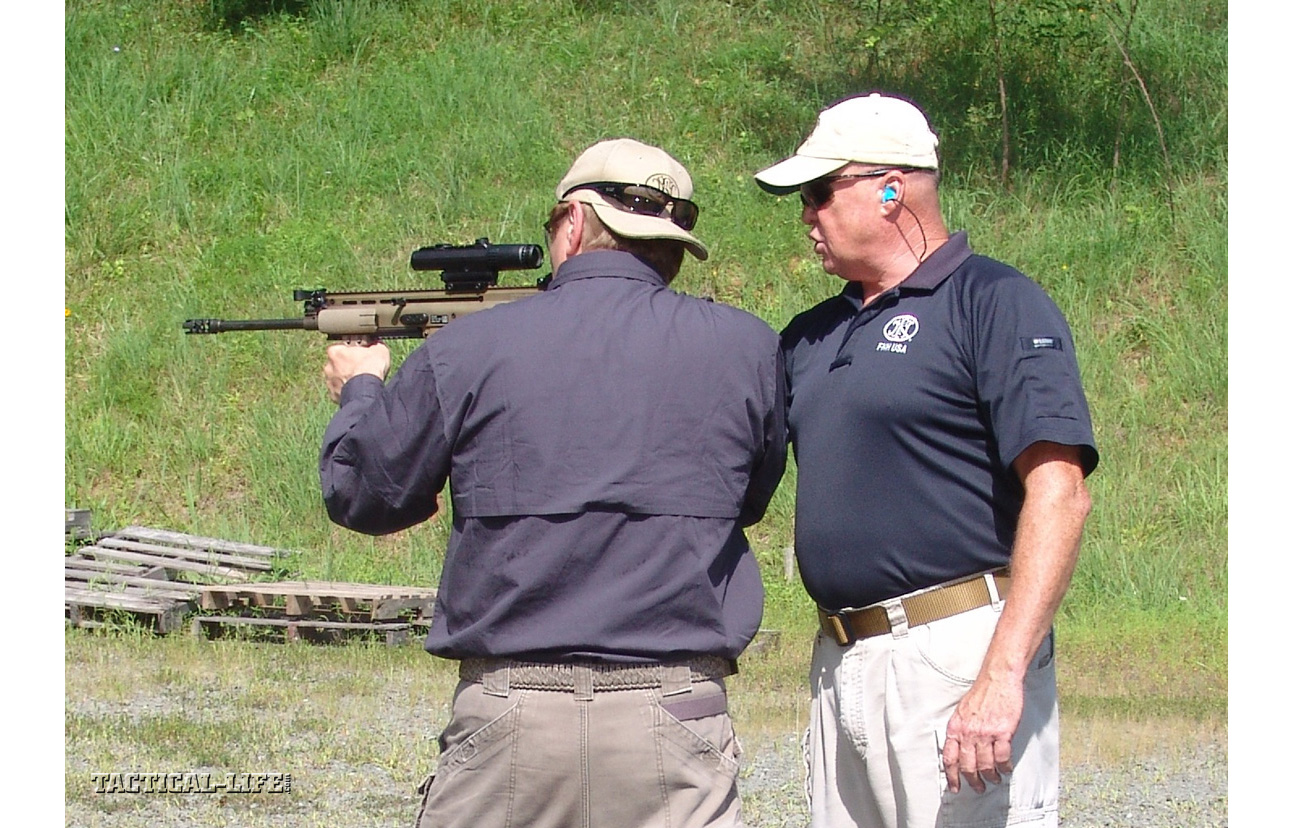Tactical-Life Visits FNH USA - Bucky was an excellent instructor and soon had me shooting like a pro with the SCAR.