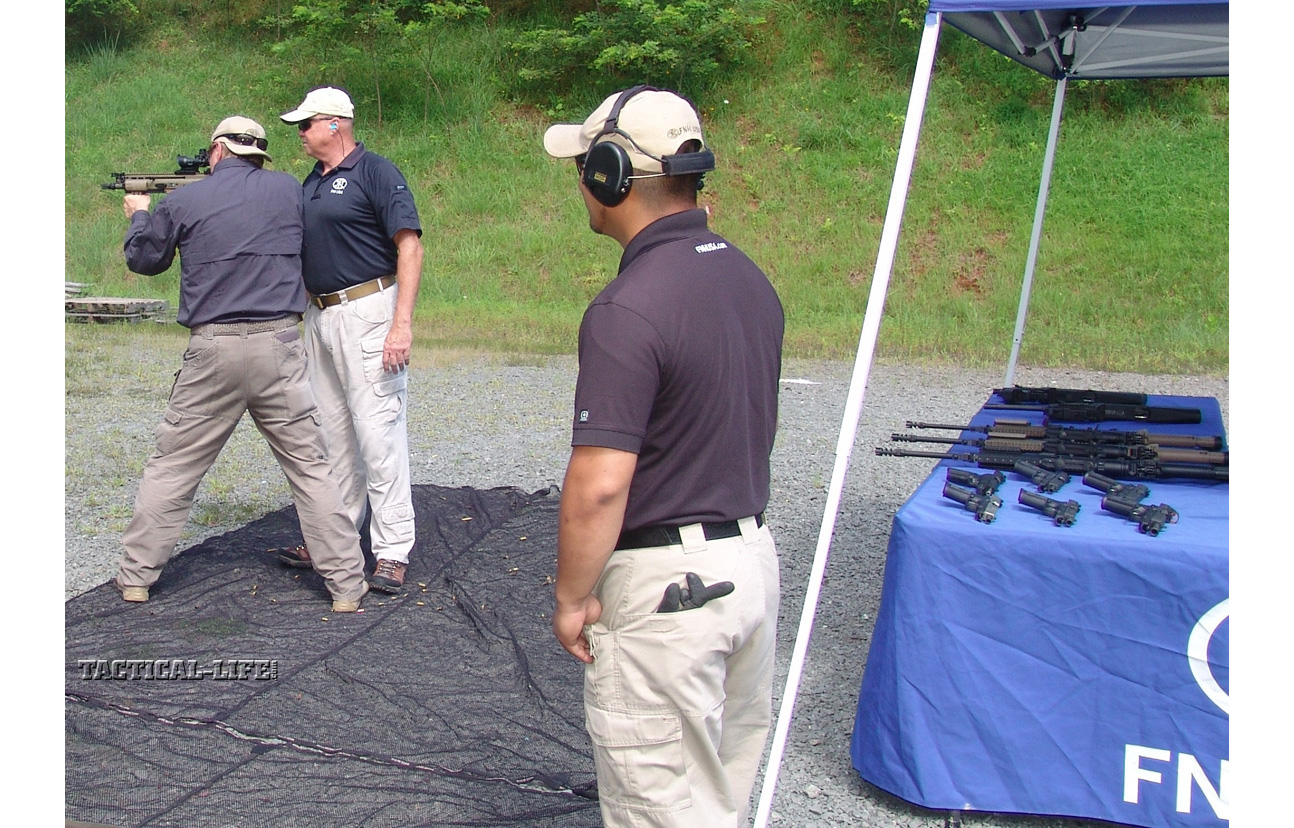 Tactical-Life Visits FNH USA - Shooting the SCAR was comfortable and accurate.