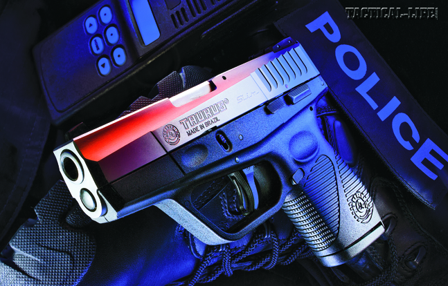 The striker-fired Taurus 709 packs 7+1 rounds of 9mm power into a compact and powerful semi-auto pistol ideal for LEO backup duty.
