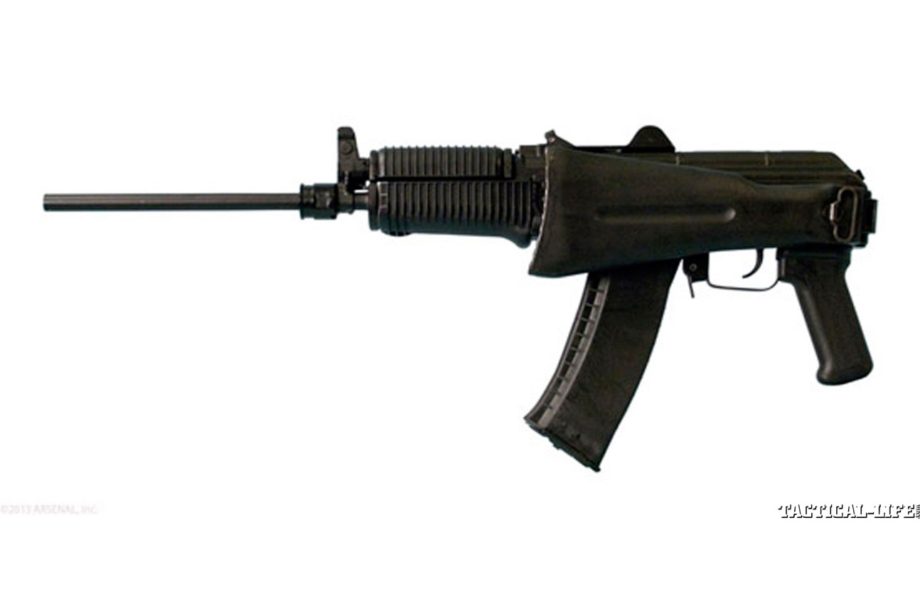 8 New AK Rifles For 2014 | Arsenal SLR-104UR Left Side, Stock folded