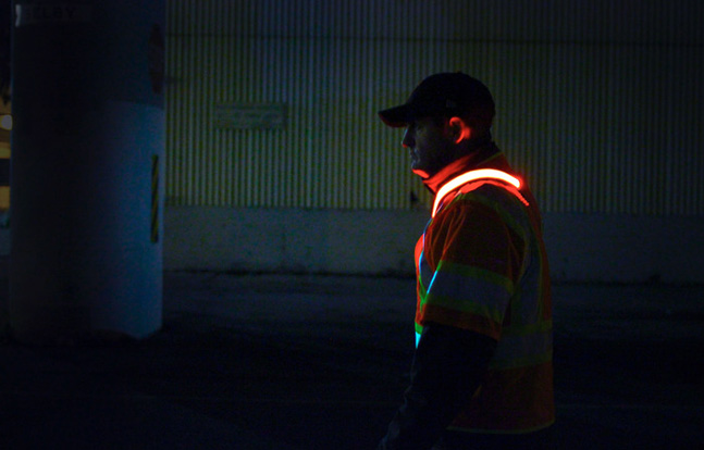 Reflectives only provide visibility when a light source is present. The Halo Belt 2.0 illuminates to create awareness for its user in complete darkness.
