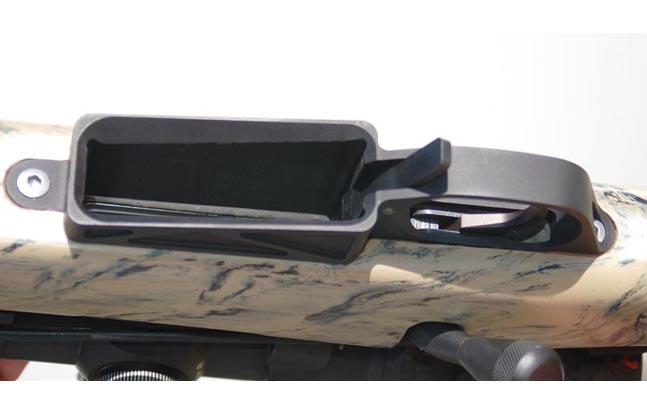 Stiller's Precision Firearms Detachable Bottom Metal Installed in McMillan A3-5 stock with 10 round AW magazine
