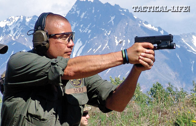 The Alaska State Trooper SERT “Summer School” provides a chance for the entire team to practice, compete and realistically train together on fundamentals such as performing dynamic entries, gas deployment and tactical firearms skills.