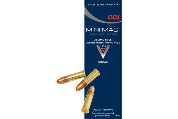 The author recommends using round-nosed ammunition like CCI 40-grain Mini-Mags