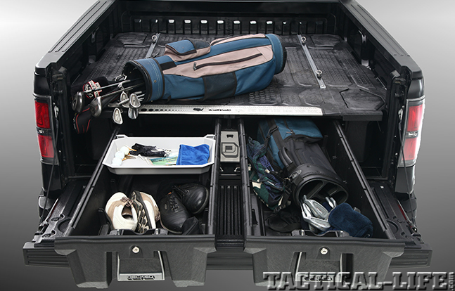 DECKED Truck Bed Storage System golfing