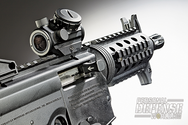 Adding a red-dot-style optic to the 715P is very easy due to the built-in Picatinny rail.