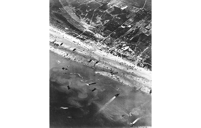 D-Day beach traffic