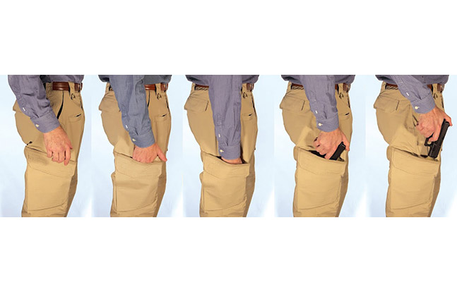 STRYKR Covert Carry Pants draw