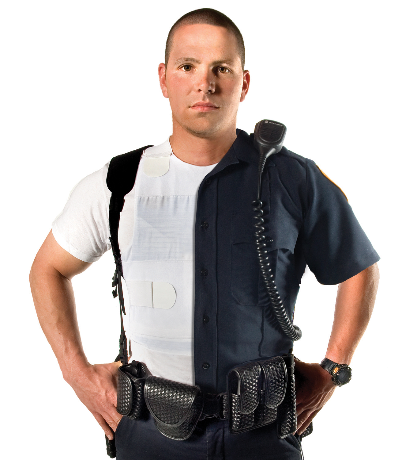 Ergonomic duty belt harness