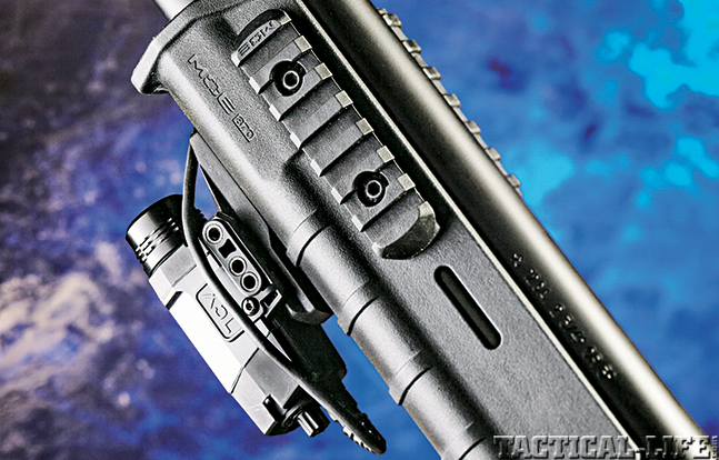 Glock 22 Remington 870 GWLE Rem rail