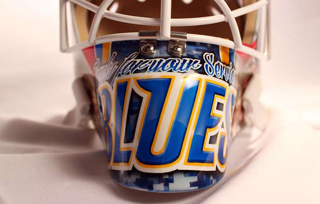 St. Louis Blues mask bottom