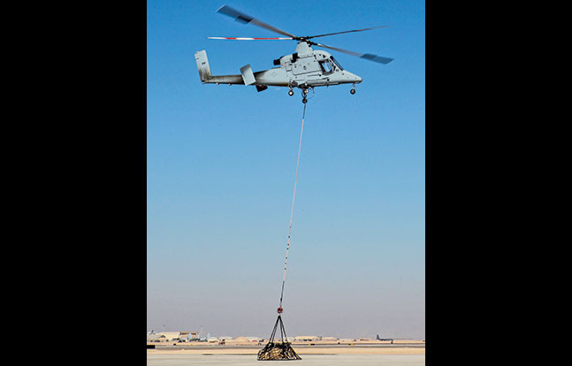 K-MAX Unmanned Helicopter SWMP Jan 2015 load