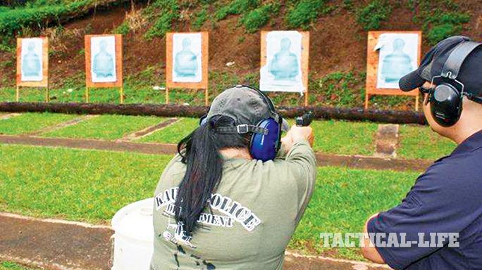 Kauai Police Department Glock target