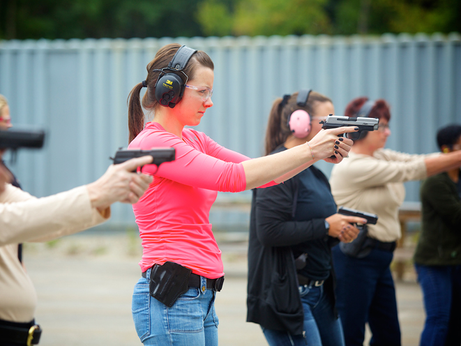 Ladies-Only Firearms Training Classes, firearms training, firearms training class, ladies-only gun training, sig sauer academy gun