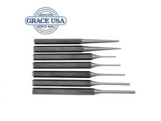 Grace USA 7 Piece Steel Punch Set, midwest gun works