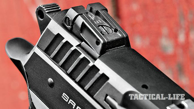 EAA Sarsilmaz K2 .45 ACP Pistol GWLE 2015 rear sight