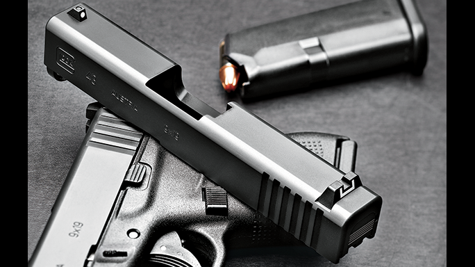 Glock 43 pistol GWLE June 2015 slide