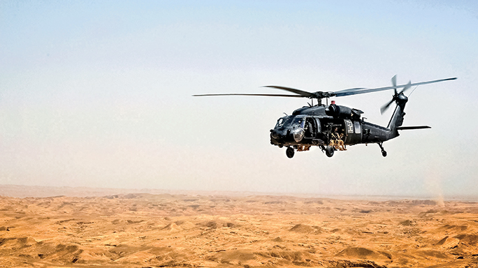 A Black Hawk helicopter was used to recuse Roy Hallums.