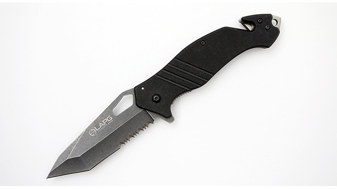 LA Police Gear Rescue EDC Folding Knife serrated