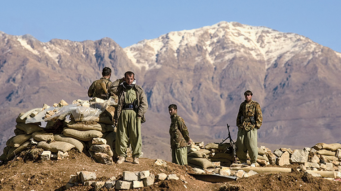 U.S. Forces teamed up with Kurdish Peshmerga fighters during Operation Viking Hammer.