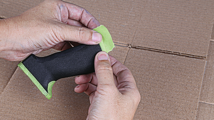 DIY Silicon Carbide Coating Grip Step 2