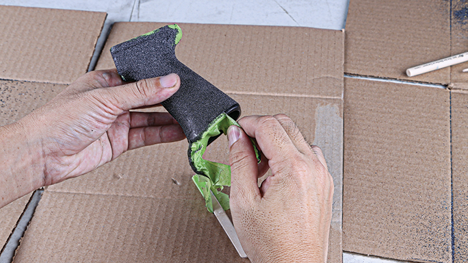 DIY Silicon Carbide Coating Grip Step 7