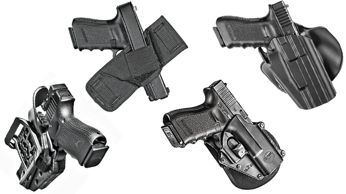 4 Holsters Glock MOS Pistols