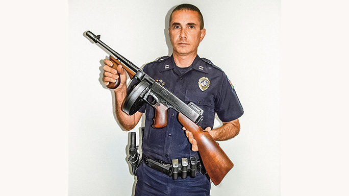Cramerton Police Department tommy gun