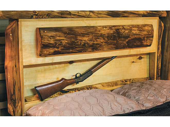 gun, gun safe, gun safes, safe, safes, gun vault, gun holster, Gun Storage, Gun Bed Log Style Gun Bed
