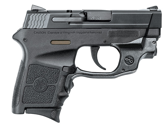 handgun, handguns, compact handgun, compact handguns, pistol, pistols, Smith & Wesson M&P Bodyguard 380 Crimson Trace