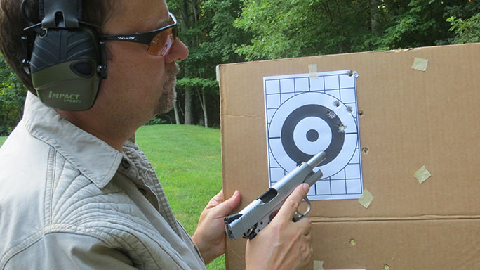 Ruger SR1911 .45 ACP Pistol Review target