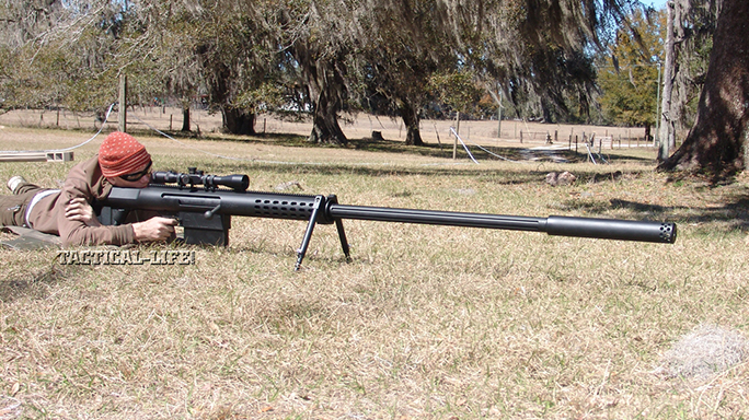 Anzio Iron Works Mag-Fed 20MM Rifle on the range